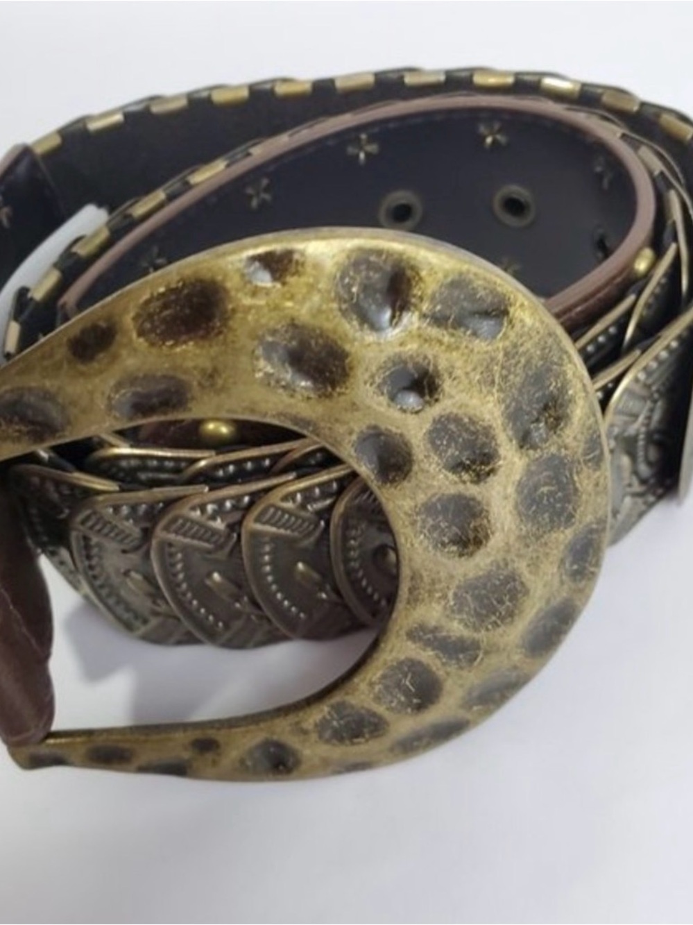 Brass buckle belt